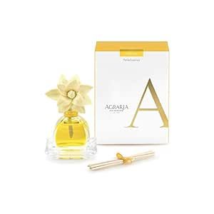 AGRARIA Golden Cassis Scented PetiteEssence Diffuser, 1.7 Ounces with Reeds and a Flower
