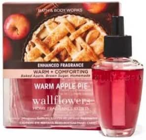 Warm Apple Pie Wallflowers 2 Pack Fragrance Refill 0.8 Oz. White