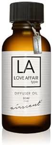 Love Affair Diffuser Oil for Aroma Oil Scent Diffusers - 30 Milliliter (1 oz) Aroma Oil Bottle - Sandalwood Cedar Jasmine Bergamot