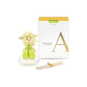 AGRARIA Lime and Orange Scented PetiteEssence Diffuser, 1.7 Ounces with Reeds and a Flower
