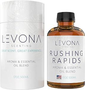 Levona Scent Essential Oils For Diffusers For Home: Hotel and Home Luxury Scents Oils For Diffuser - Rushing Rapids Scented Oil With Citrus Essential Oils And A Touch Of Vanilla Fragrance Oil - 500 Ml