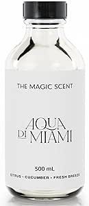The Magic Scent "Aqua di Miami" Oils for Diffuser - HVAC, Cold-Air, & Ultrasonic Diffuser Oil Inspired by The Ocean - Essential Oils for Diffusers Aromatherapy (500 ml)