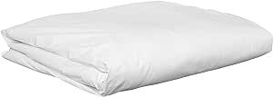 National Allergy Premium 100% Cotton Duvet Comforter Protector - Full/Queen Size - 86" x 86" - White - Breathable 300 Thread Count Hypoallergenic Cover - Zippered Encasement - Bedding Linen