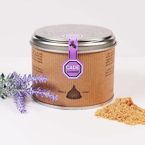 SENTJO Premium 100% Natural Handmade Cade Incense Powder, Sustainably Harvested, Made in France 3.2oz, Wood Powder Smudging, Aromatherapy, Organic Incense, (Lavender))