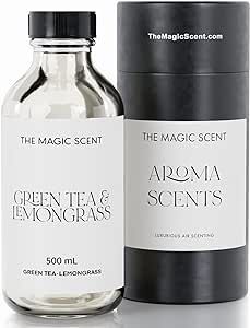 The Magic Scent "Green Tea & Lemongrass" Oils for Diffuser - HVAC, Cold-Air, & Ultrasonic Diffuser Oil Inspired by The Delano, South Beach - Essential Oils for Diffusers Aromatherapy (500 ml)