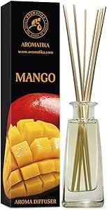 Mango Diffuser 3.4 Fl Oz (100ml) - Aroma Reed Diffuser - Room Fragrance - Home Fragrance - Air Freshener - Mango Scented Diffuser - Gift Idea - Mango Odor - Exotic Aroma