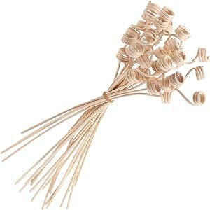 GLSTOY 20pcs Replacement Stick Home Diffusers Wooden Cane Wood Tools Fragrance Diffuser Essential Oils Diffuser Fragrance Diffuser Replacement Wooden Oil Diffuser Lavender