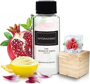 Aroma360 - The Sweetest Taboo Fragrance Oil Scent - Luxury Aromatherapy Scent Diffuser Oil - Hints of Lemon Creme, Pomegranates, & Raspberries - For Essential Oil Diffusers - For Home & Office - 120mL