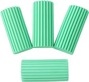 Anbys 4Pcs Multipurpose Cleaning Sponges for Kitchen Bathroom Household, Dish Scrubber Sponge Reusable Soft Decompression Duster Sponge Cleaning Tool (Green)