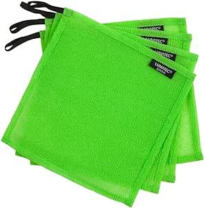 Lunatec Odor-Free Dishcloths. The Perfect Scrubber, Dish Cloth, Sponge and Scouring Pad to Clean Your Dishes, Pots & Pans, and Kitchen Gear. Ideal for Home, RV, Boat Galley and Camp Site. (4-Pack)