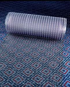 Clear Plastic Runner Rug Carpet Protector Mat Ribbed Multi-Grip (26”in x 20’FT)