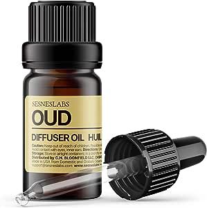 Oud Diffuser Oil, Niche Scent, Luxury Chinese Pepper, Rosewood, Cardamom, Vetiver, Oud, Tonka Bean, Musk Essential Oils Blend for Ultrasonic Diffuser Scent Projects(.33 oz/10 ml)…