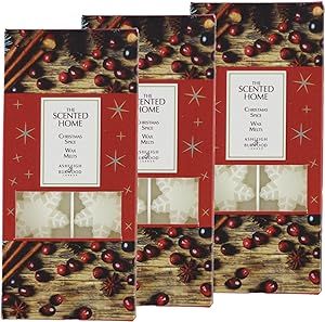 Gifts Direct 2 U ASHLEIGH & BURWOOD The Scented Home Christmas Snowflake Wax Melts - Christmas Spice Set of 3