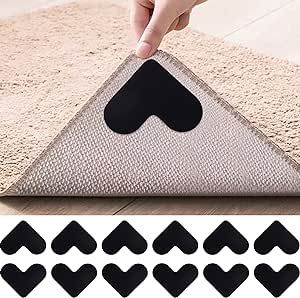 loudashuaiqi Rug Tape Stickers Rug Gripper Non-Slip Rug Pads Washable Rug Pads Multi-Purpose Carpet Tape Compatible with Hardwood Floors Tile