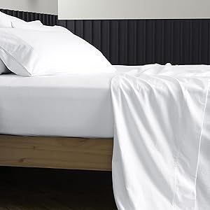 Pure Egyptian King Size Cotton Bed Sheets Set (King, 1000 Thread Count) Bright White Bedding Pillow Cases (6 Pc) Egyptian Cotton Sheets King Size Bed- Sateen Sheets - 16 in Deep Pocket King Sheets