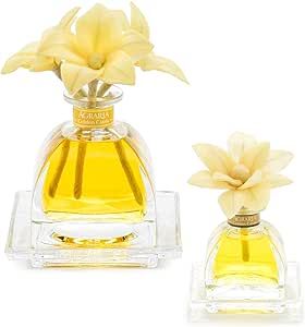 AGRARIA Golden Cassis AirEssence & PetiteEssence Diffuser Duo, 7.4 Ounces & 1.7 Ounces with Reeds and Flowers, Set of 2 Diffusers
