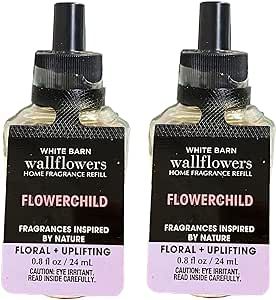Bath & Body Works Flowerchild Wallflowers Home Fragrance Refills - FLORAL + UPLIFTING - Pack of 2