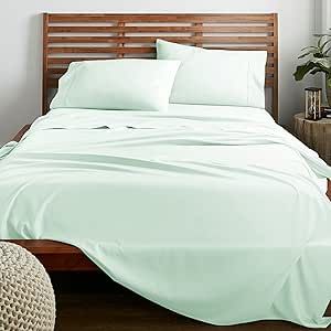American Home Collection Deluxe 3 Piece Bed Sheets Set Deep Pocket Extra Soft Microfiber Wrinkle Free Sheets Easy Care (Twin, Mint Green)