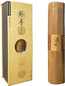 Sandalwood Incense [Pure S. Australian Sandalwood #9362] 8" (205mm) - 40 min Burn time by Fushan Kodo | Buddhist/Taoist Artisan Incense from Pure Natural Ingredients | Aromatherapy, Spiritual Calmness