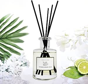 PRISTINE Himalayan Tea/Inspired by Westin Hotel Reed Diffuser for Home | Fresh Bergamot/White Tea Room Fragrance Reed Diffusers, Oil & Room Diffusers with Reed | Home Fragrance Scent Diffuser, 6 Oz