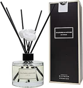CULTURE & NATURE Reed Diffuser 6.7 oz (200ml) Jasmine Scented Reed Diffuser Set