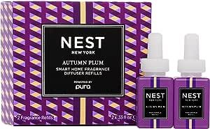 NEST New York Autumn Plum Smart Home Fragrance Diffuser Refill, Set of 2