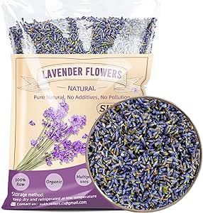 280g French Lavender Dried Lavender - Sukh Organic Lavender Sachets for Drawers and Closets Lavender Flowers Sachet Bags Fresh Scents Lavender Sachet Bags Dried Flowers Bulk
