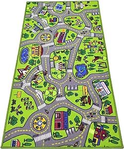 ToyVelt Kids Carpet Playmat Car Rug – City Life Educational Road Traffic Carpet Multi Color Play Mat - Large 60” X 32” Best Kids Rugs for Playroom & Kid Bedroom – for Ages 3-12 Years Old
