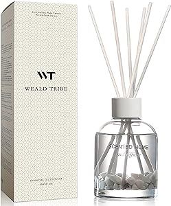 Reed Diffuser Set for Bathroom Air Fresheners, Oil Diffuser Sticks | Cashmere Rose Scent 5.1 fl oz Home Fragrance with Sticks Defusers | House Bedroom Office Shelf Decor