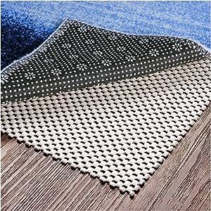 Non Slip Area Rug Pad Gripper - 3x5 Strong Grip Carpet pad for Area Rugs and Hardwood Floors, Provides Protection and Cushion